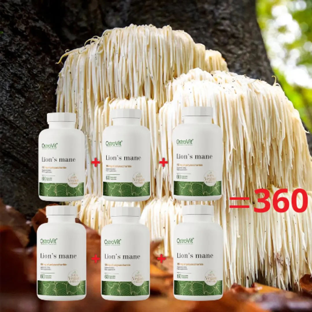 OstroVit Lion’s Mane Vegan Capsules 360 Stuks