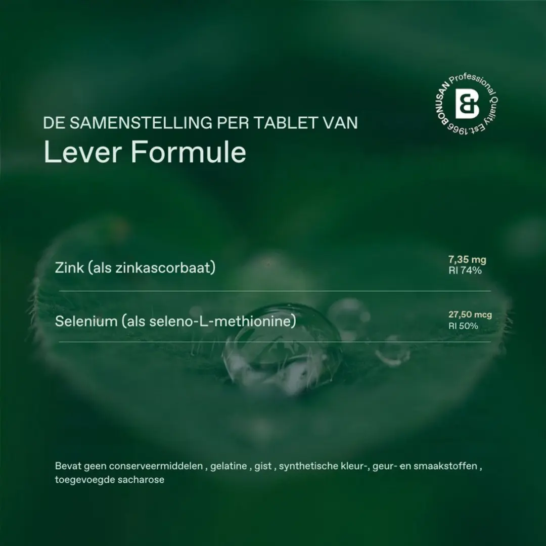 Bonusan Lever Formule 60 Tabletten - Mariadistel/Paardenbloem/Artisjok