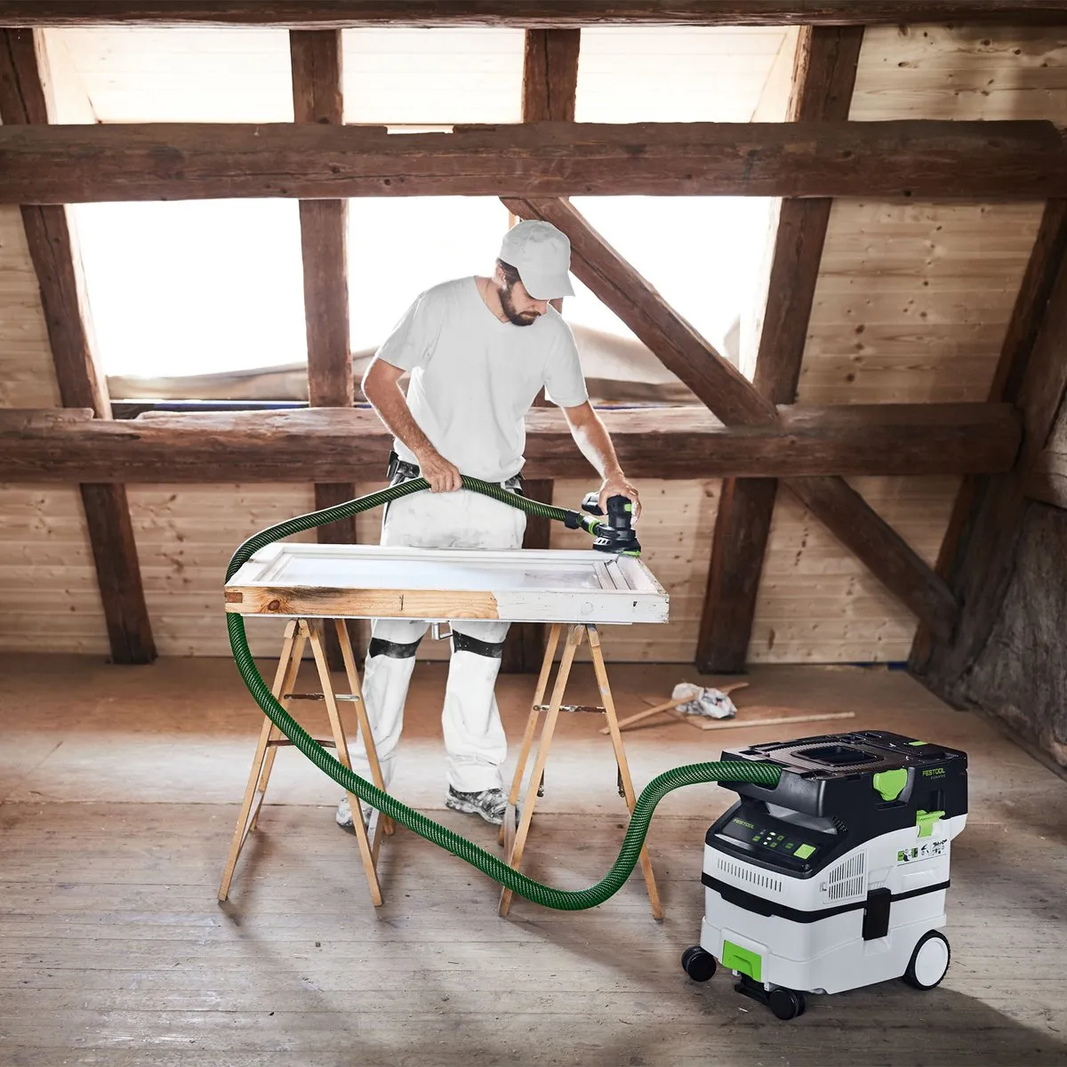 Festool CTLC MIDI I-Plus Accustofzuiger 2x18V - 4 Accu's - afbeelding 6 van 6