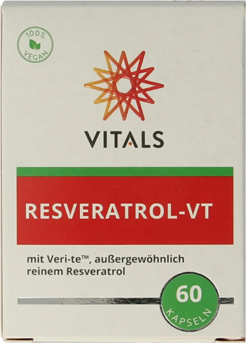 Vitals Resveratrol-VT Voedingssupplement 60 Capsules