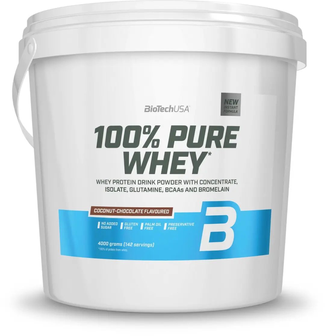 BioTechUSA 100% Pure Whey Eiwitpoeder 4kg