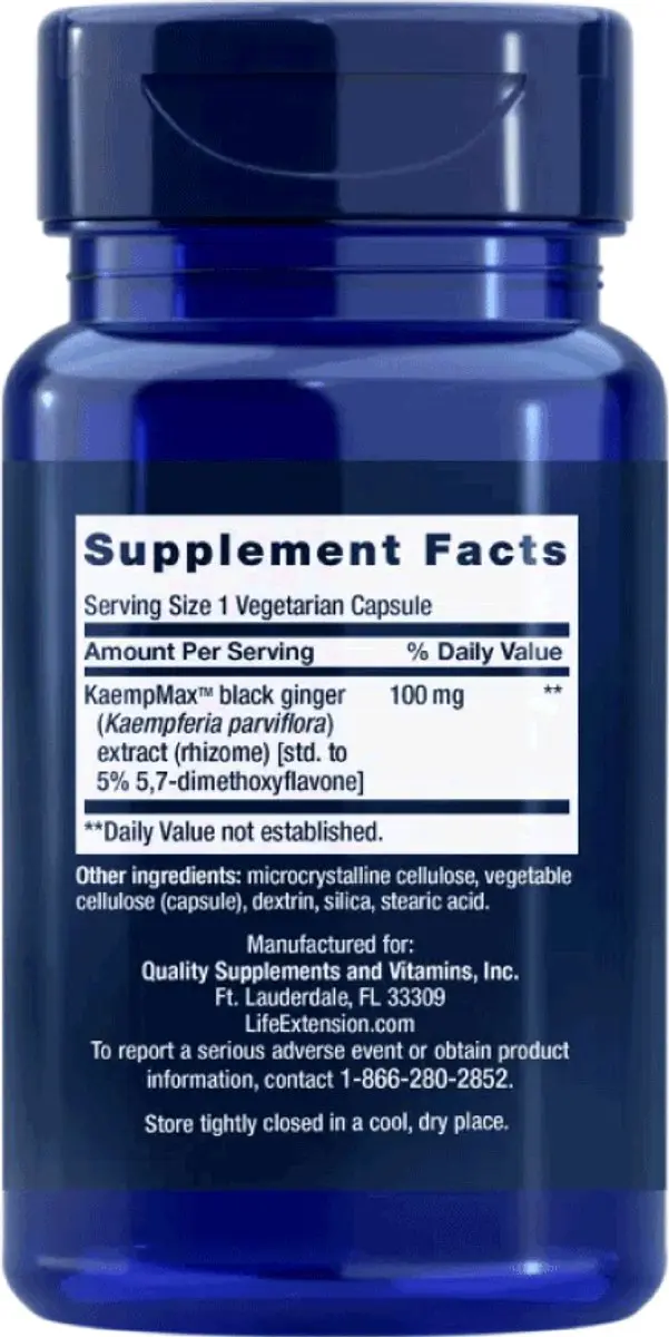 Life Extension Male Vascular Sexual Support 30 Capsules - 100mg