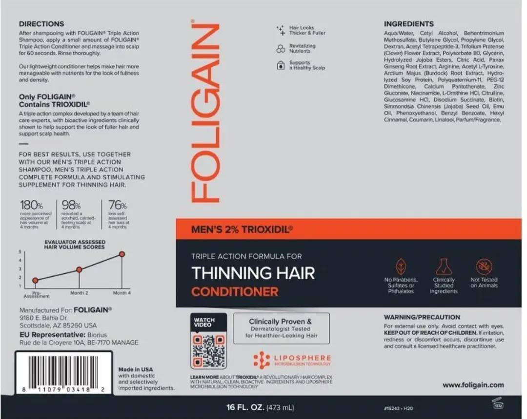 Foligain Anti-Haaruitval Conditioner Mannen 473ml