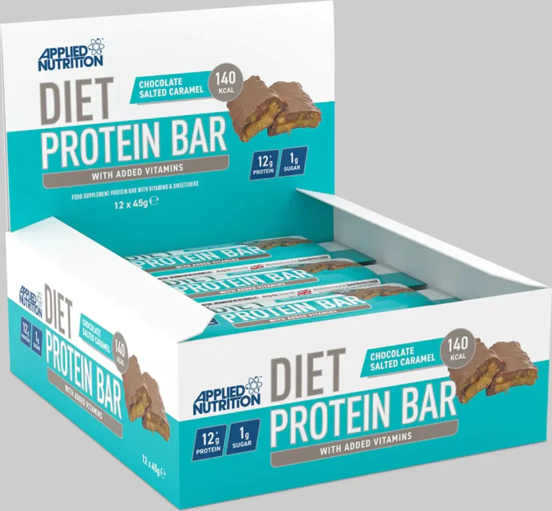 Applied Nutrition Diet Protein Bar 12x - 540g - Chocolade Zout Karamel