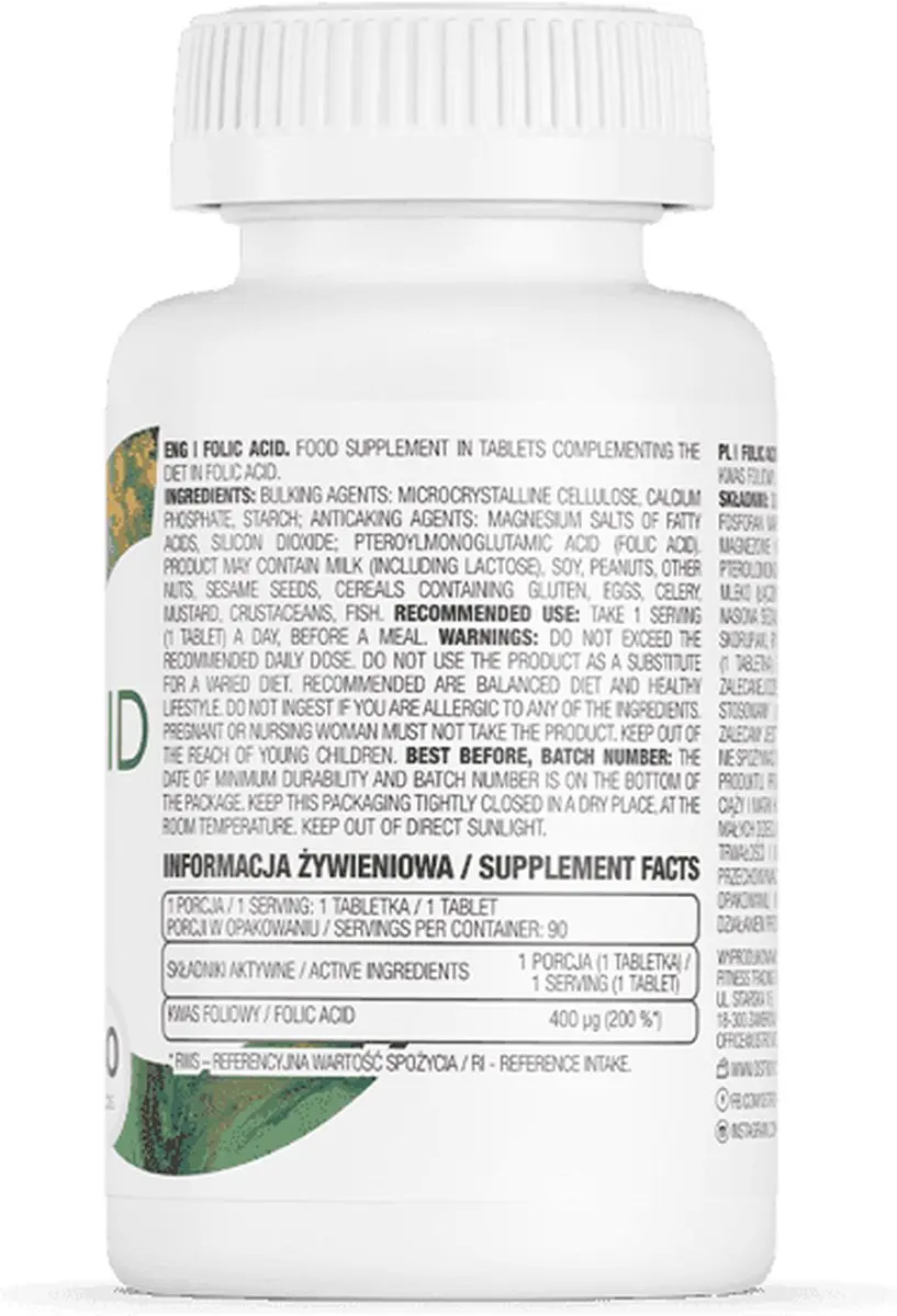 OstroVit Foliumzuur 90 tabletten