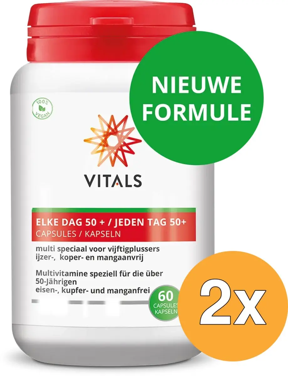 2x Vitals Elke Dag 50+ (60 capsules)