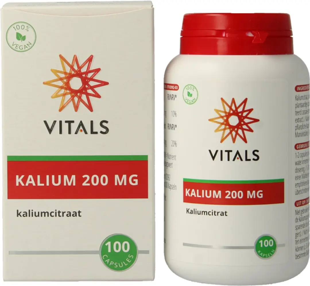 Vitals Kalium 200mg 100 Capsules