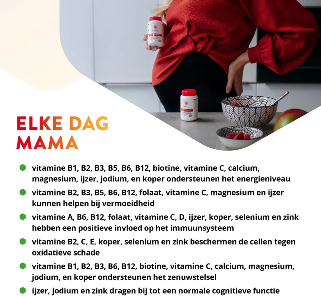 Vitals Elke Dag Mama Multivitamine 60 tabletten