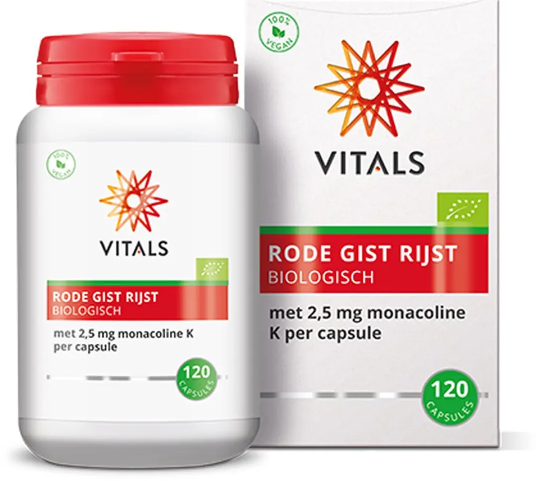 Vitals Rode Gist Rijst Biologisch 120 Capsules