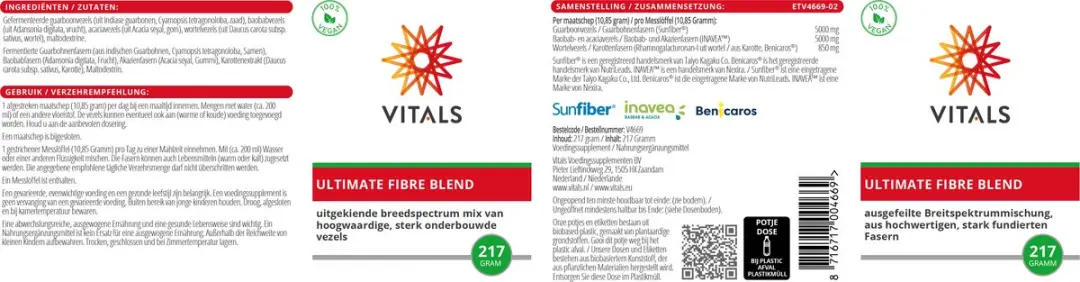 Vitals Ultimate Fibre Blend 217g