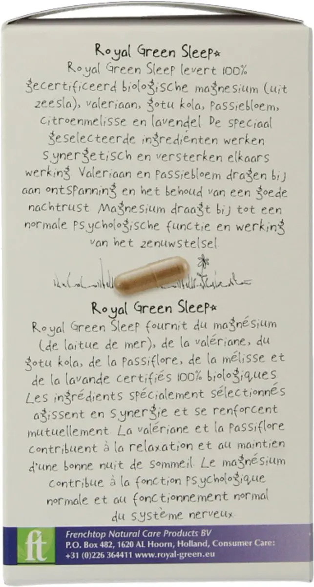 Royal Green Sleep Biologisch 60 Vegacapsules