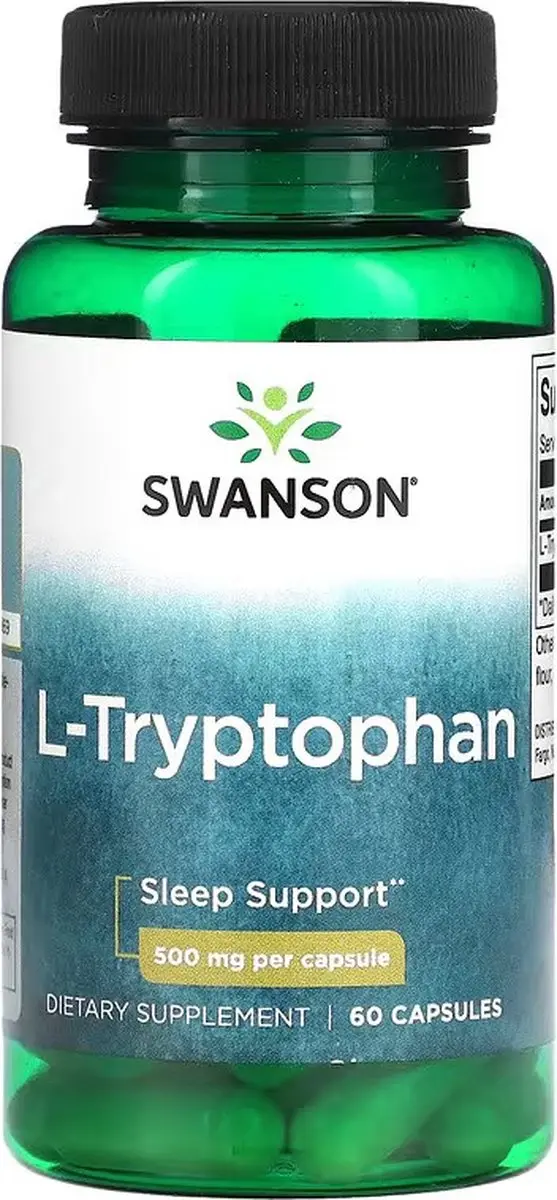 Swanson Tryptofaan 500mg - 60 Capsules