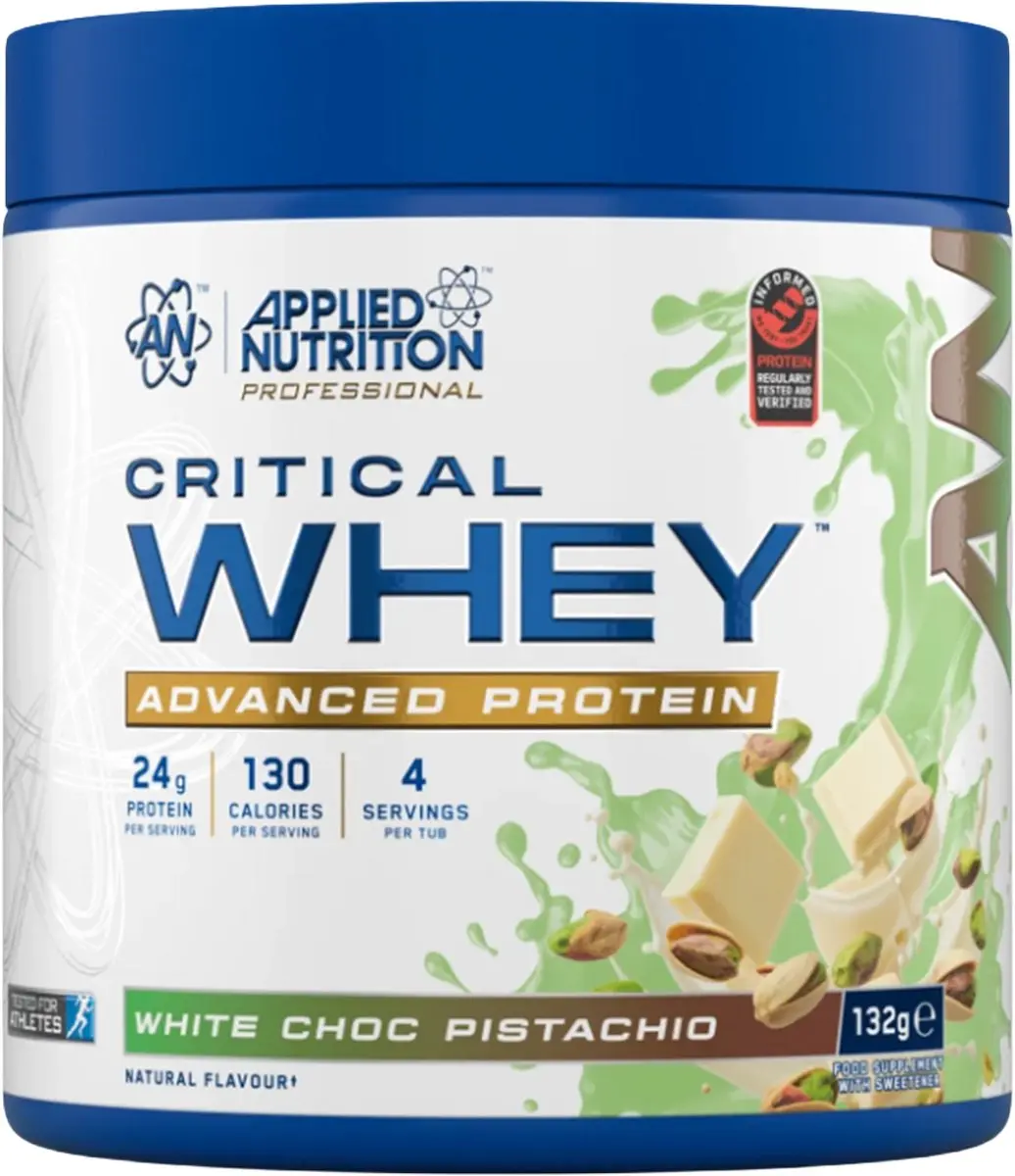 Applied Nutrition Critical Whey 132g - Witte Chocolade Pistache