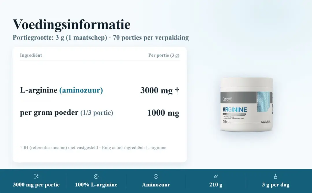 OstroVit Arginine 210g