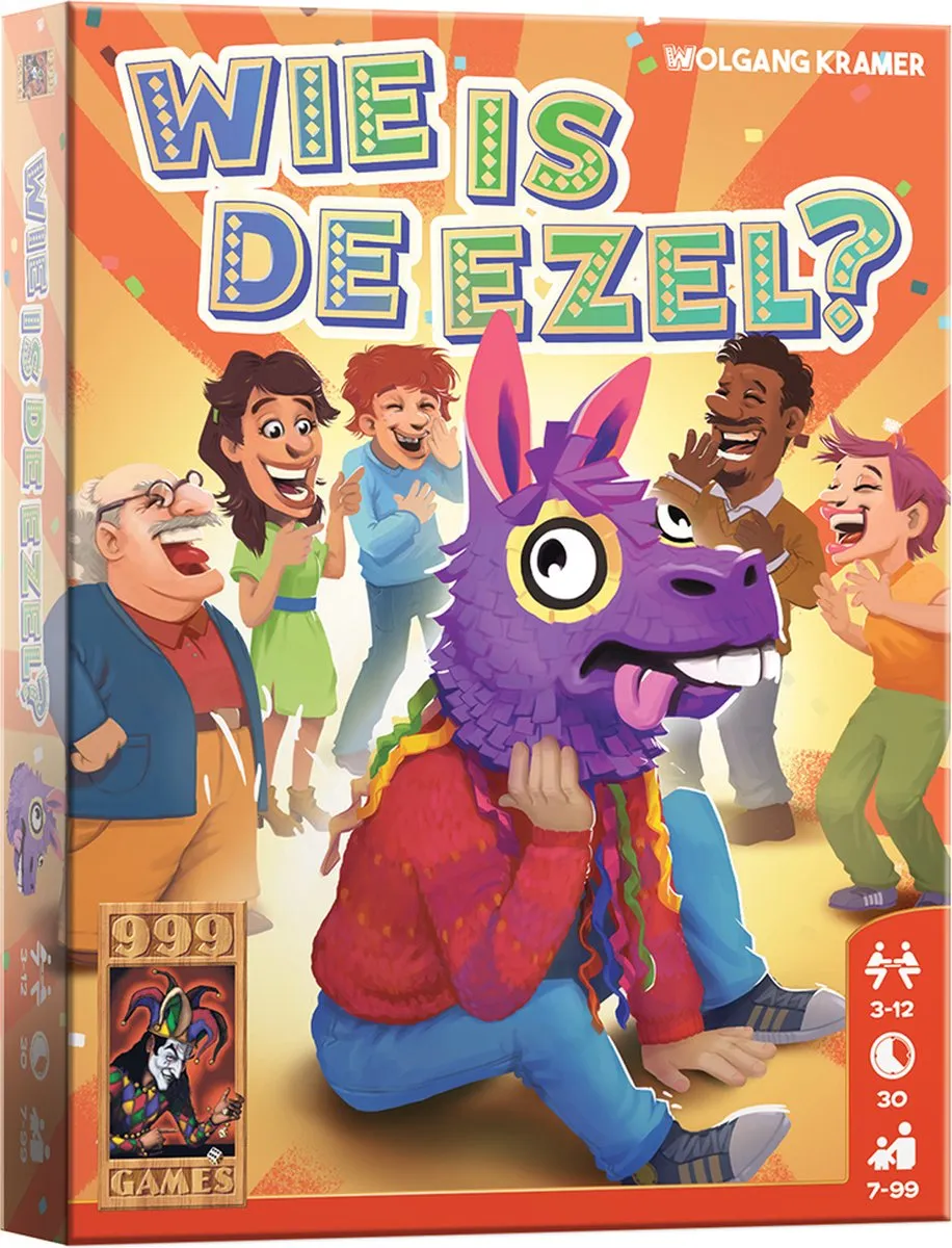 999 Games Wie is de Ezel? Kaartspel - 3-12 Spelers