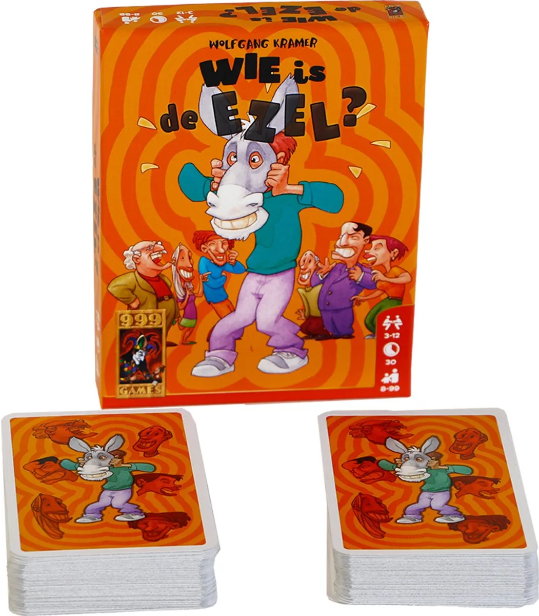 999 Games Wie is de Ezel? Kaartspel - 3-12 Spelers - afbeelding 6 van 6