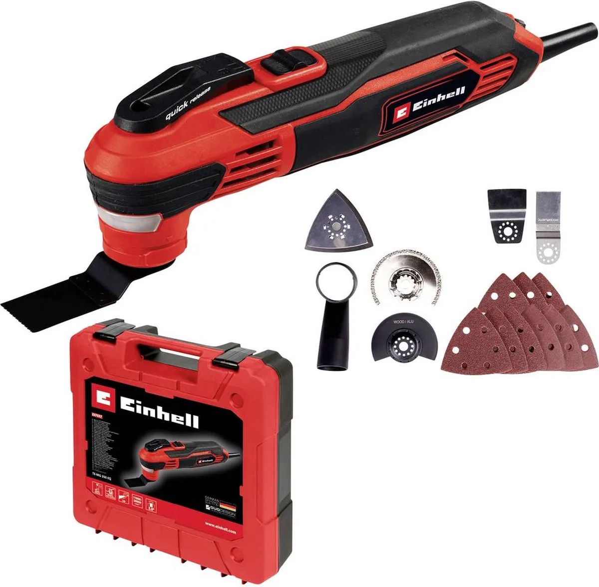Einhell TE-MG 350 EQ Elektrische Multitool - 350W - 13-delig