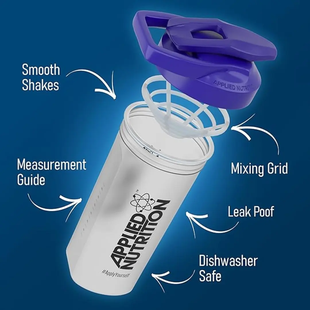 Applied Nutrition Shaker Blue Top 700ml - Wit