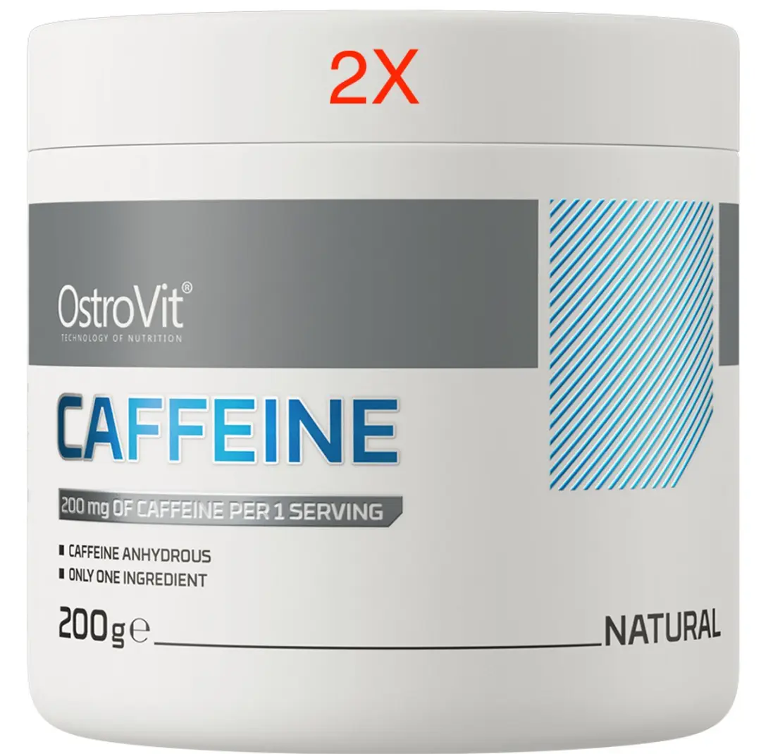 OstroVit Natuurlijke Caffeine Poeder 2x200g