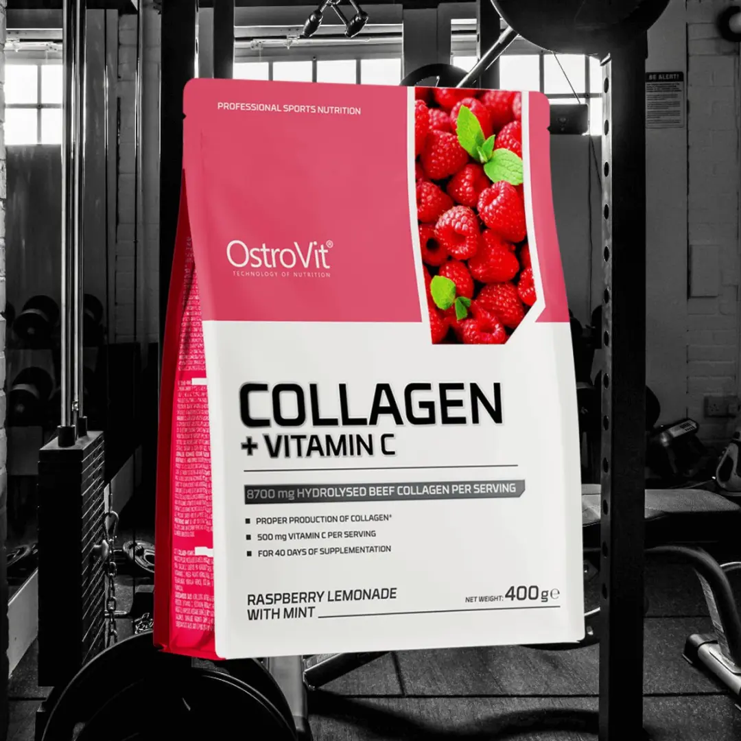 OstroVit Collageen + Vitamine C 400g - Framboos Citroen