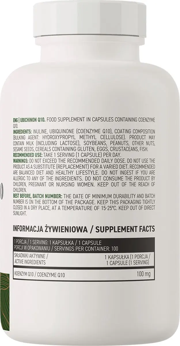 OstroVit Ubiquinone Q10 VEGE 100 Capsules