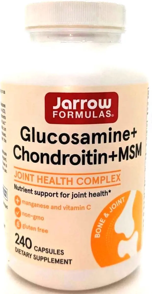 Jarrow Formulas Glucosamine + Chondroitin + MSM 240 Capsules