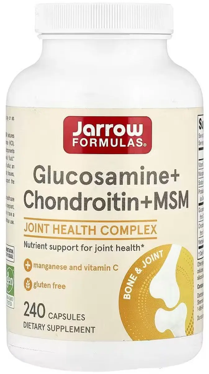 Jarrow Formulas Glucosamine + Chondroitin + MSM 240 Capsules