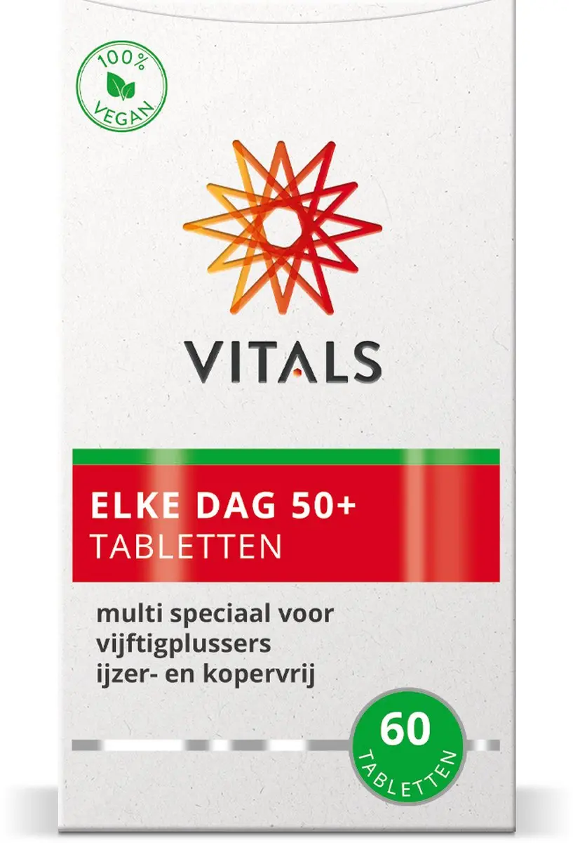 Vitals Elke Dag 50+ Multivitamine - 60 tabletten
