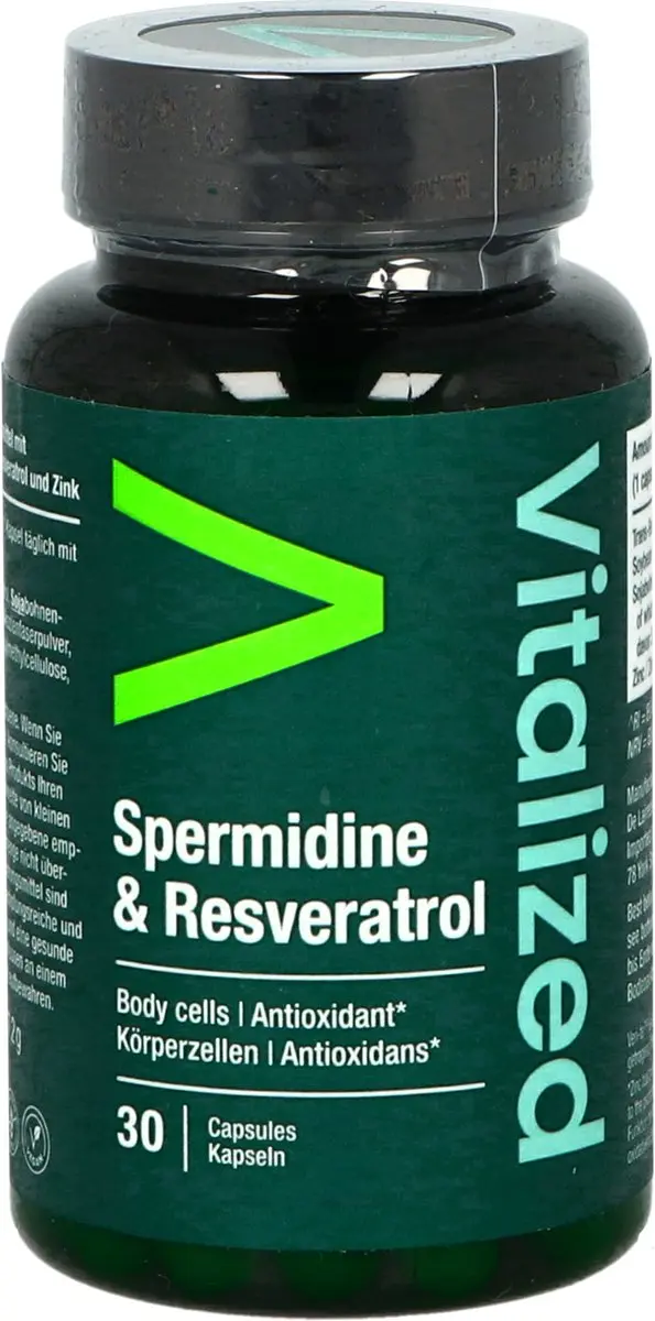 Vitalized Spermidine & Resveratrol 30 Capsules