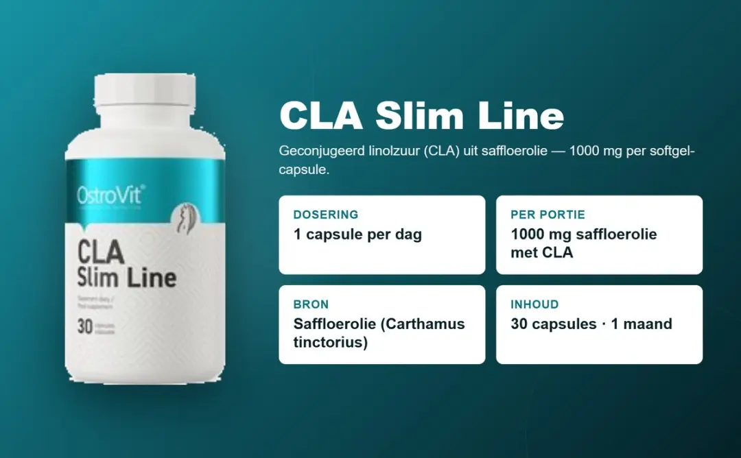 OstroVit CLA Slim Line Vetverbranders 30 Capsules