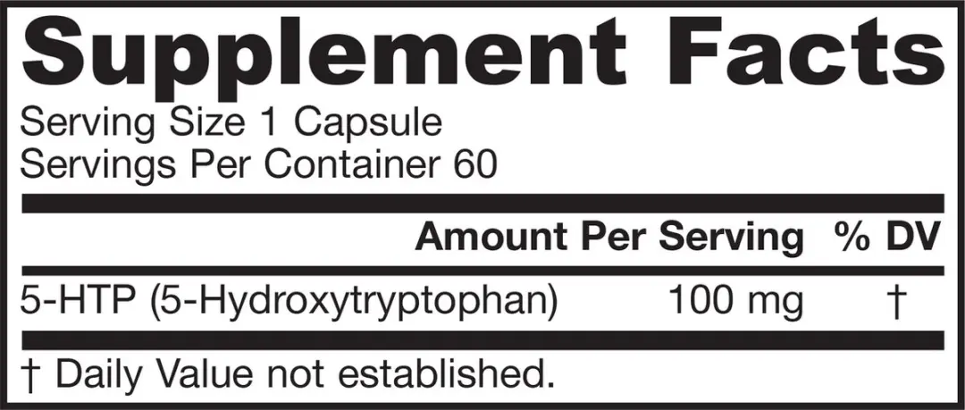 Jarrow Formulas 5-HTP 100mg Capsules - 60 Stuks