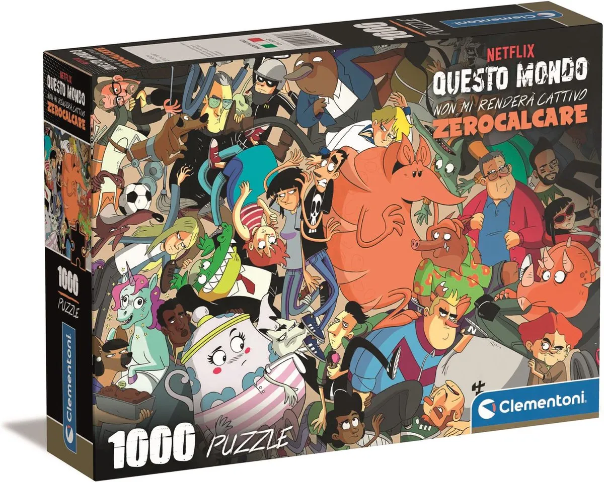 Clementoni Puzzel 1000 Stukjes Zero Calcare - Volwassenen