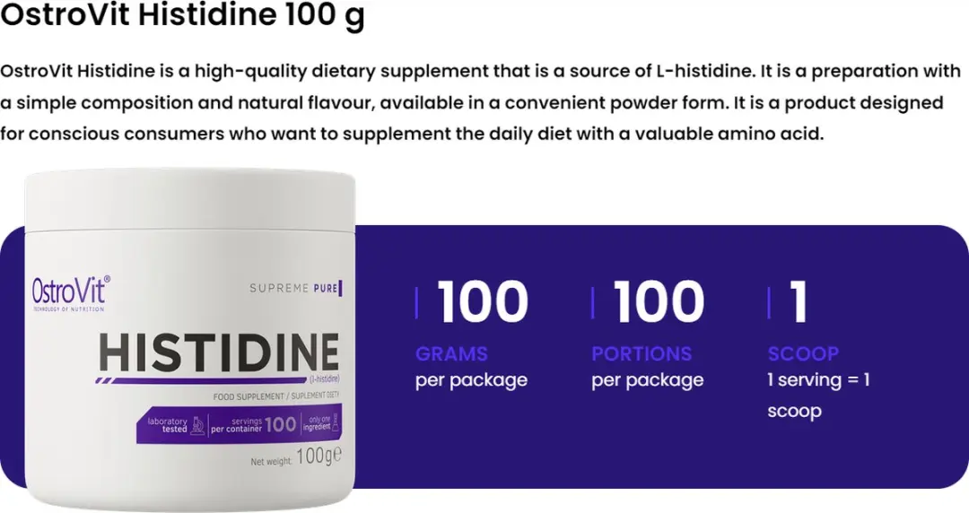 OstroVit Histidine Poeder 100g