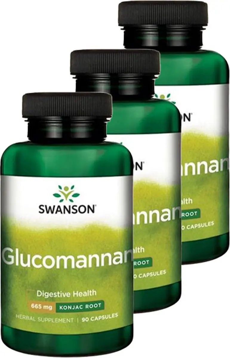 Swanson Glucomannan 665mg Capsules