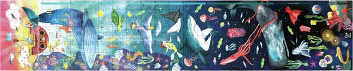 Hape Oceaanleven Puzzel 210 Stuks - Veelkleurig