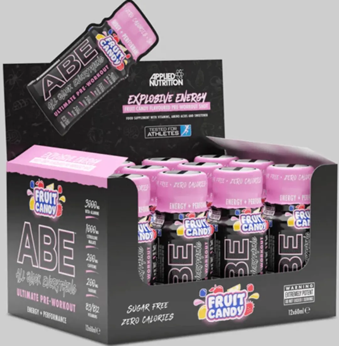 Applied Nutrition ABE Ultimate Pre-Workout Shot 12x60ml - Fruit Candy - afbeelding 6 van 6