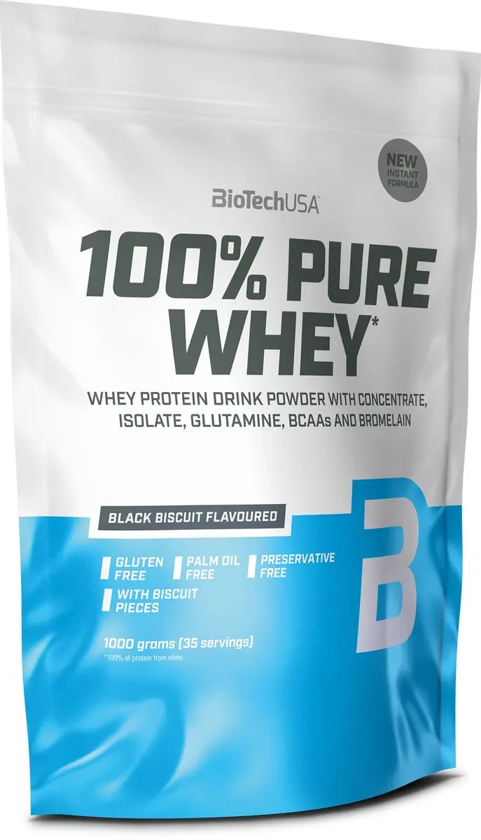 BioTechUSA 100% Pure Whey Eiwitpoeder 1kg
