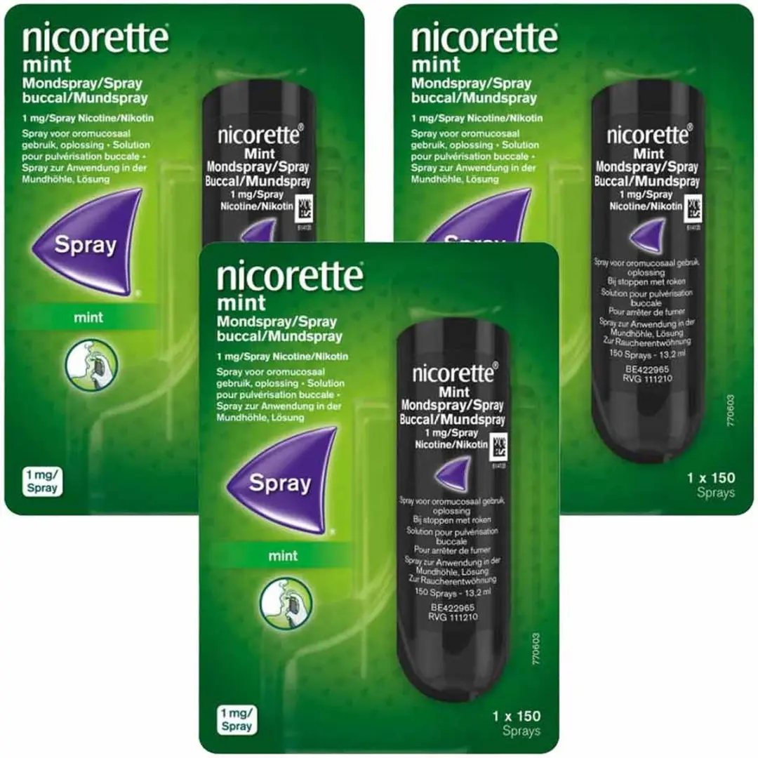 Nicorette Mint Mondspray 1mg - 3x150 Sprays