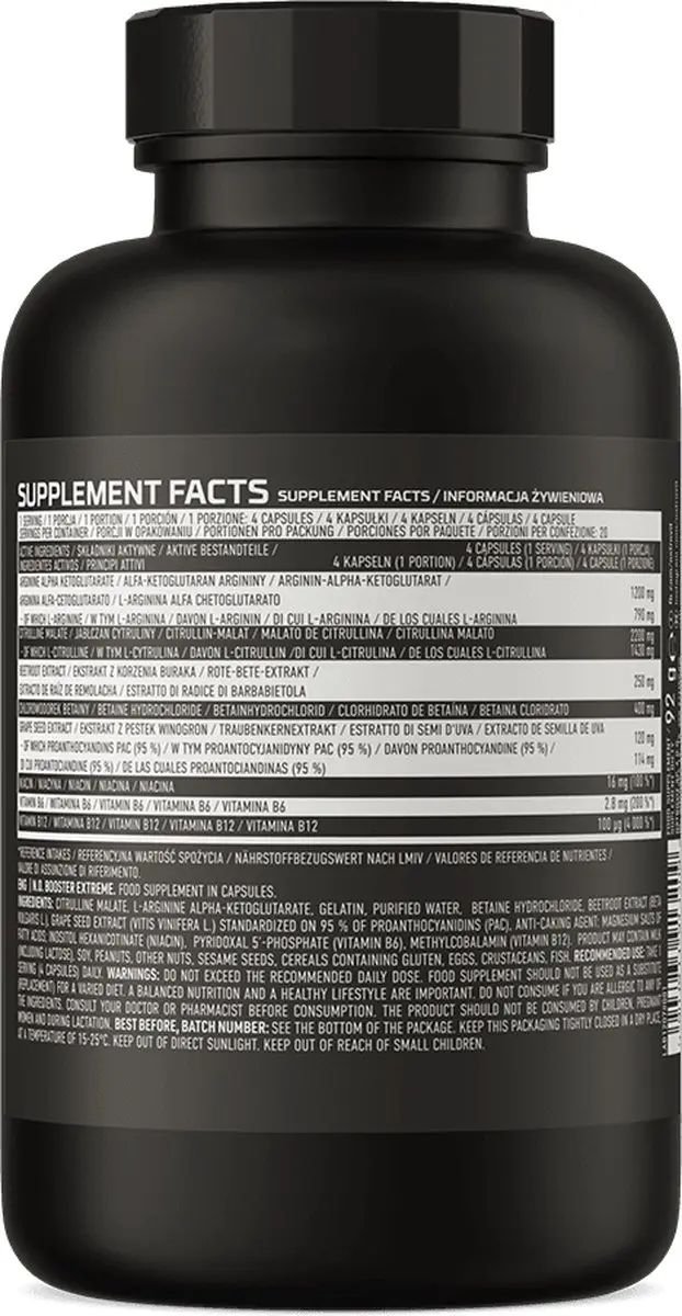 OstroVit N.O. Booster Extreme 80 Capsules