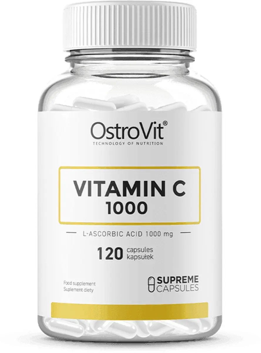OstroVit Vitamine C 1000mg 120 Capsules + Pillendoos