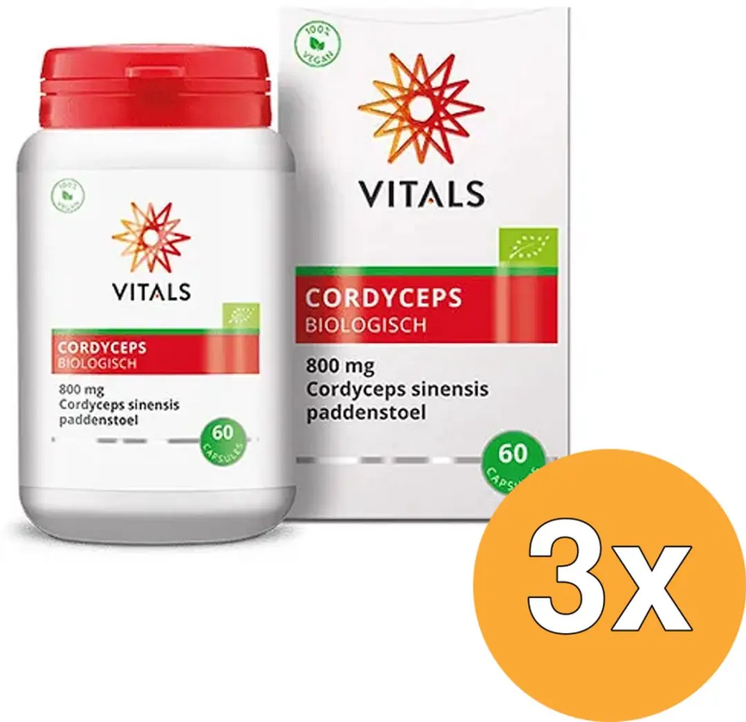 3x Vitals Cordyceps bio (60 capsules)