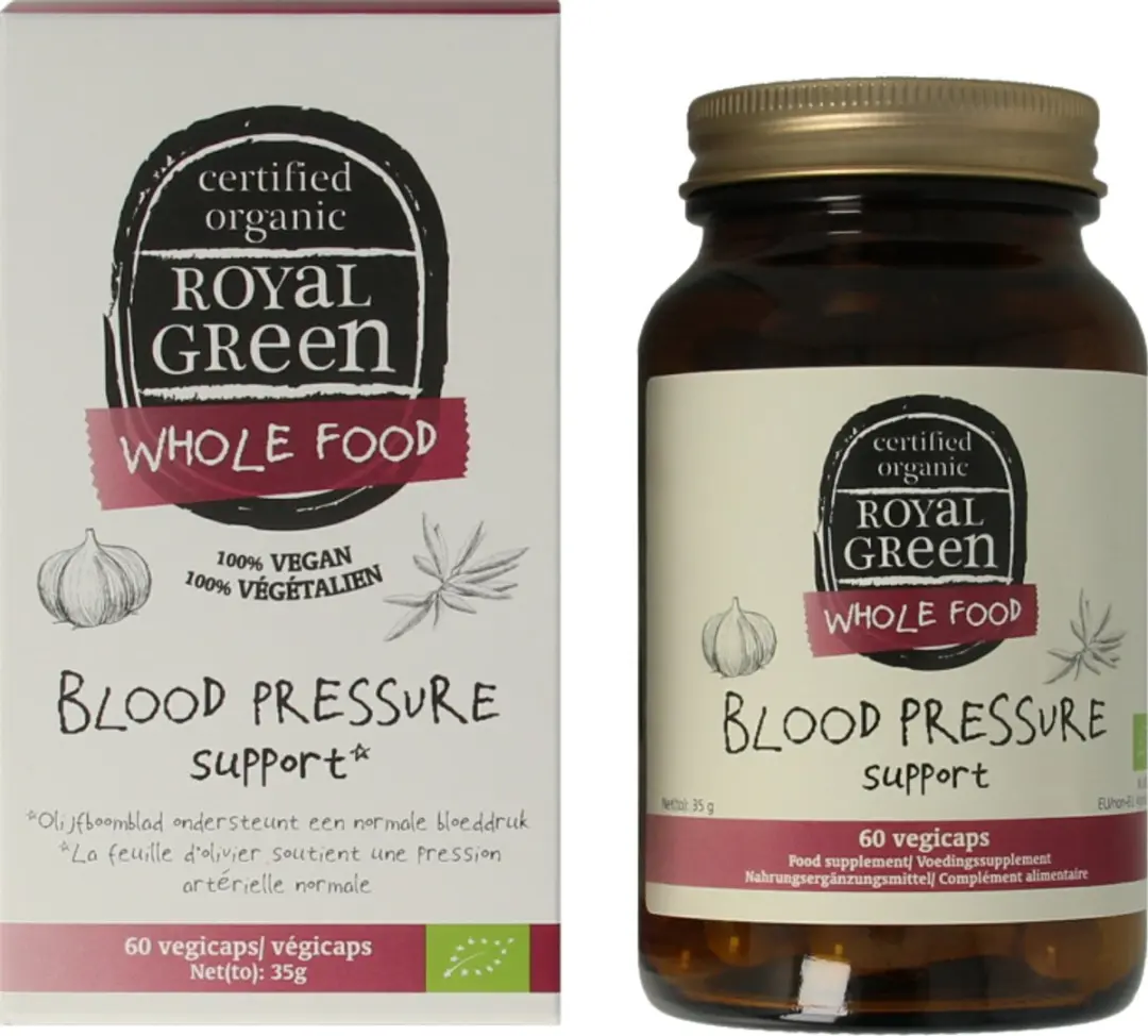 Royal Green Blood Pressure Support Biologisch - 60 Vegacapsules