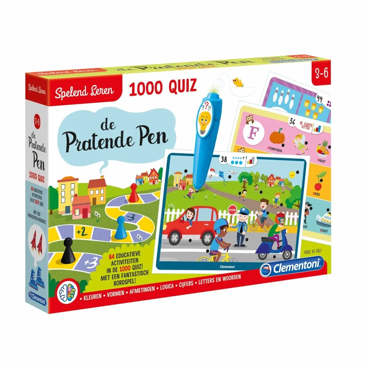 Clementoni Interactieve Pen 1000 Quiz 66893 - Educatief Speelgoed 3-6 Jaar