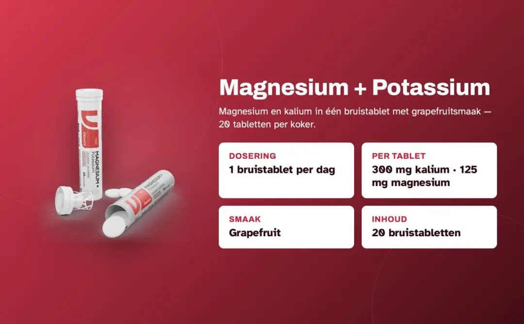 OstroVit Magnesium Kalium Bruistabletten 80g - Grapefruit