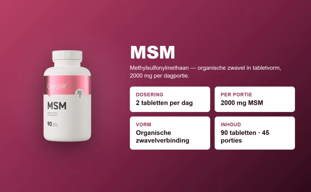OstroVit MSM 90 Tabletten - 2000mg