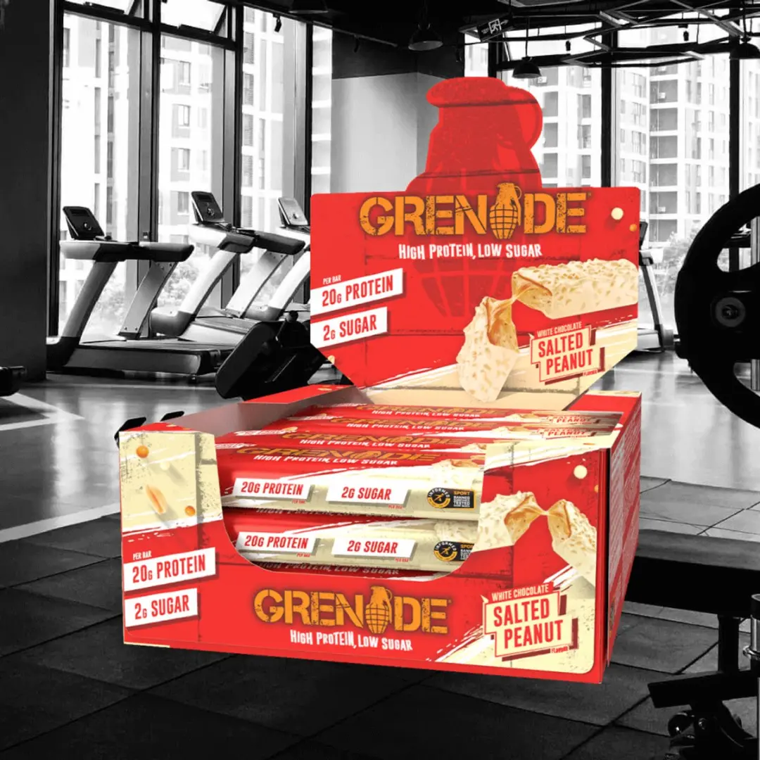 Grenade White Choc Salted Peanut Eiwitreep 20g - 12 Stuks