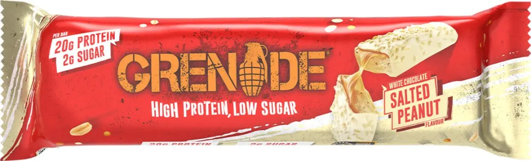 Grenade White Choc Salted Peanut Eiwitreep 20g - 12 Stuks
