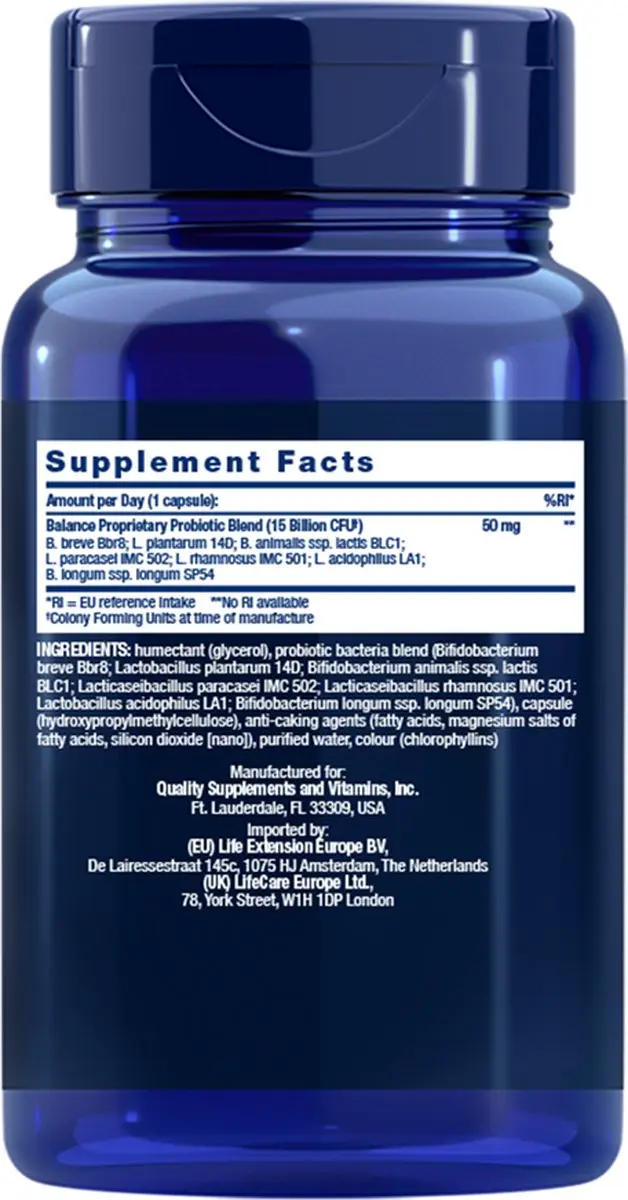 Life Extension Florassist Balance 30 Capsules