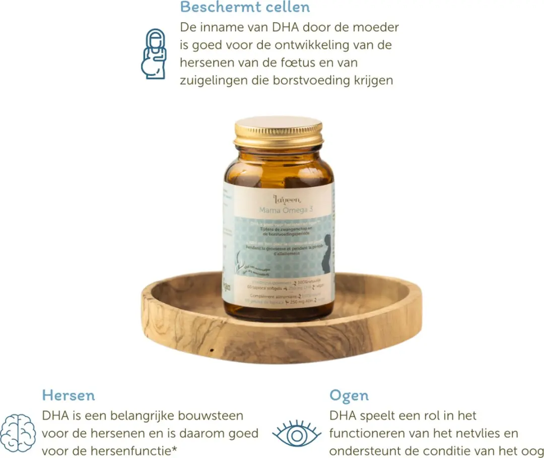 Laveen Mama Omega 3 DHA 60 Softgels - Vegan