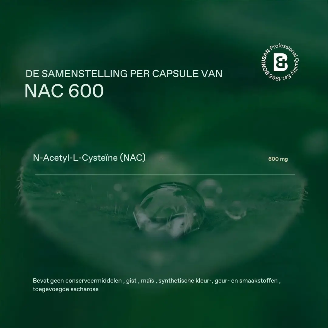 Bonusan NAC 600 Capsules 600mg - 60 Stuks